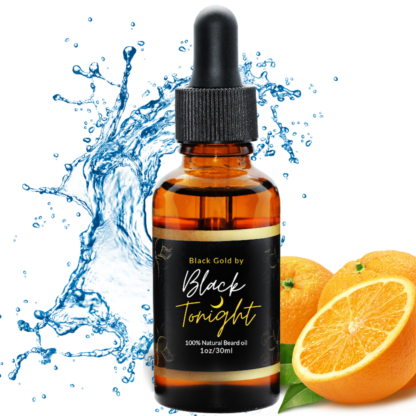 Black Gold Organic Hair and Beard Growth Serum - All-Natural Formula with Jojoba and Apricot Oil - Designed for the Modern Man - Limited Time Offer Ended - Shop Now on BlackTonight.com