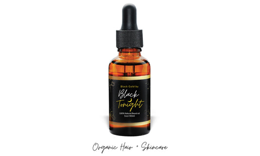 Black Gold Organic Hair and Beard Growth Serum - All-Natural Formula with Jojoba and Apricot Oil - Designed for the Modern Man - Limited Time Offer Ended - Shop Now on BlackTonight.com